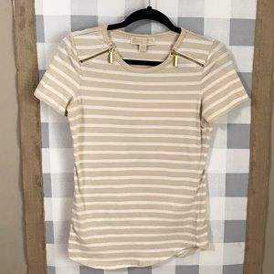 Michael by Michael Kors striped short sleeve shirt